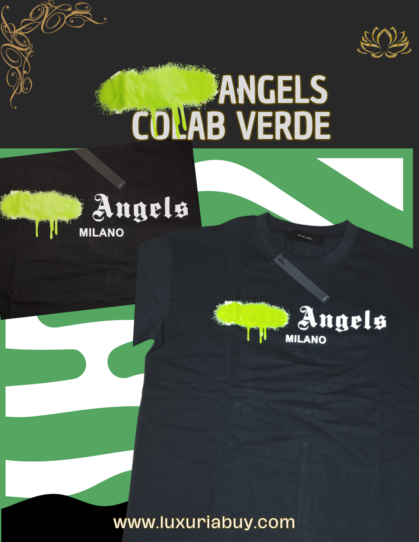 Palm Angels Colab Verde