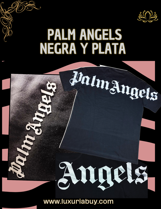 Palm Angels negro y plata