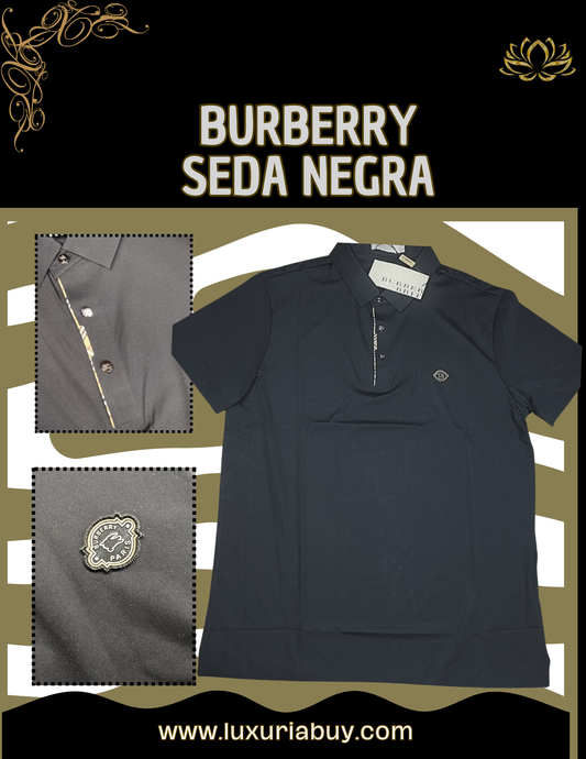Burberry seda Negra
